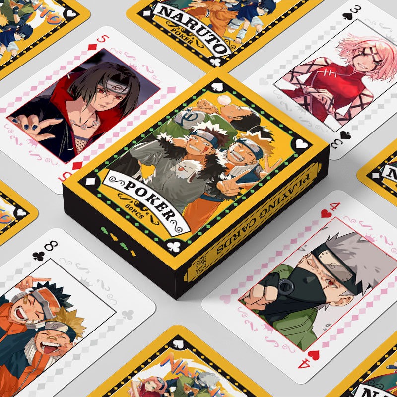 Themed Playing Card - Nieuwe cartoon gecoat papier speelkaarten Naruto