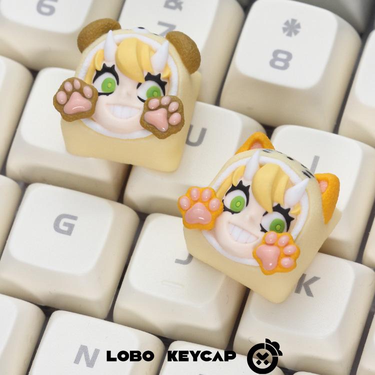Keycap Artisan Anime - Lilith Cat Dog Style Artisan Resin