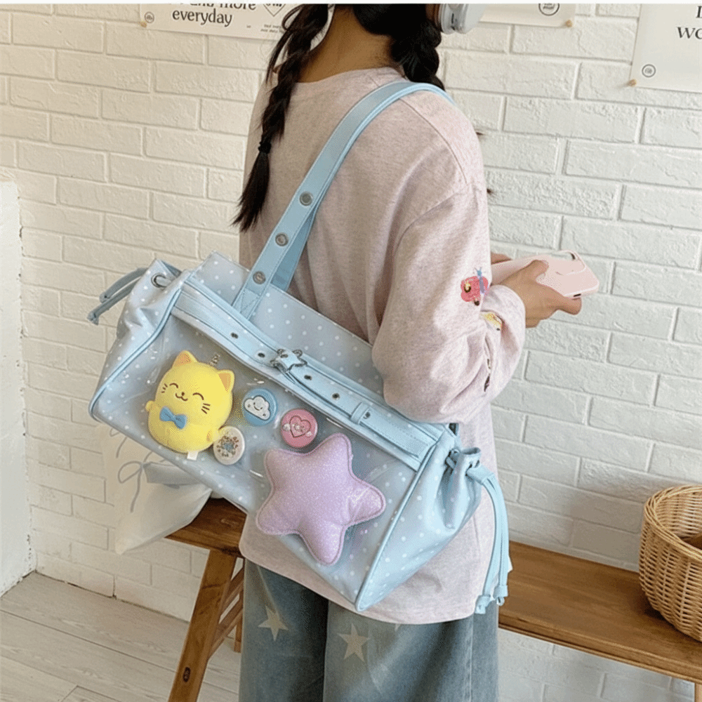 Harajuku Polka Dot Itabag Y2K  - Anime Merchandise For Men recensie en prijs