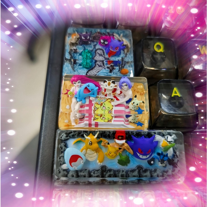 Pokemon Anime Keycaps 1U 1.25U - Keycap Artisan Anime recensie en prijs