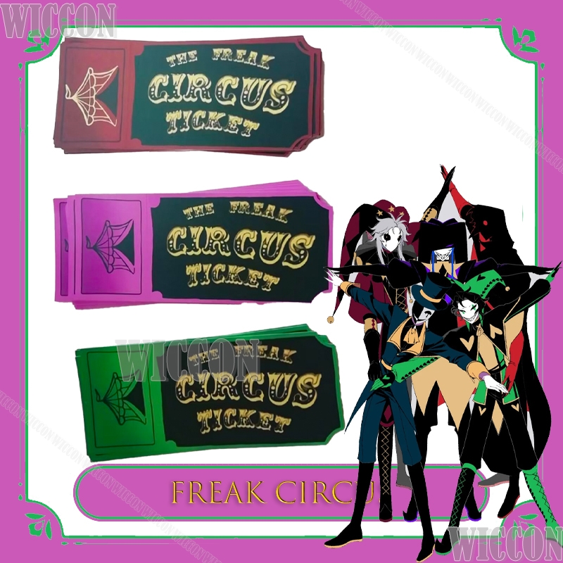 Freak Circus Ticket Card Rood  - Anime Merchandise Europe recensie en prijs