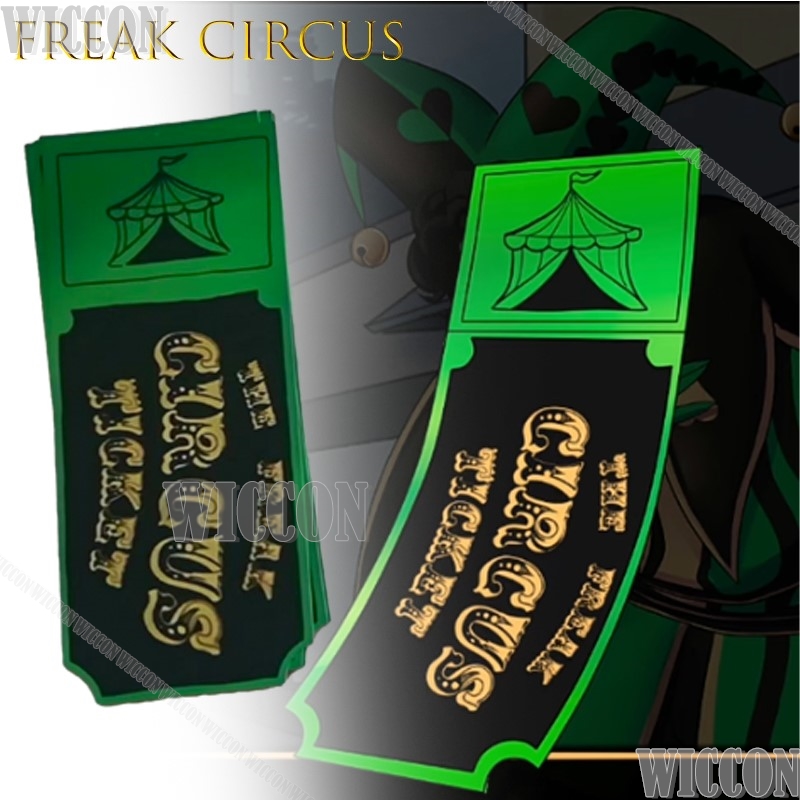Freak Circus Ticket Card Rood  - Anime Merchandise Europe recensie en prijs