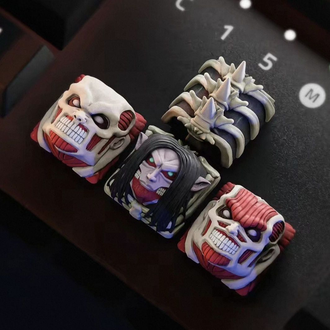 NIEUWE Attack on Titan Co bran - Keycap Artisan Anime recensie en prijs