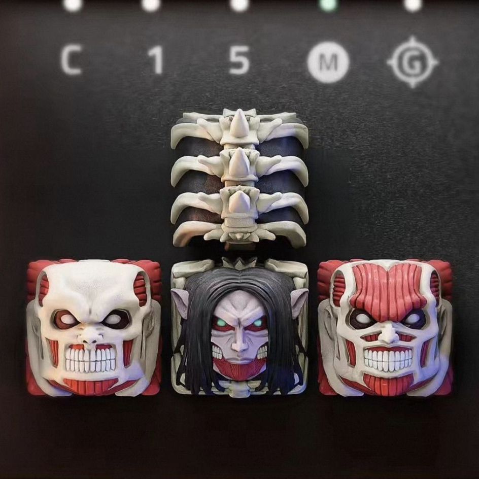 NIEUWE Attack on Titan Co bran - Keycap Artisan Anime recensie en prijs